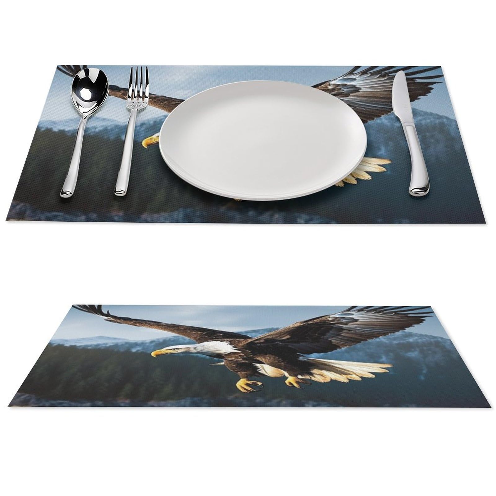 Sets de table aigle lot de 6 tapis antidérapants 45x30 cm pour salle à manger