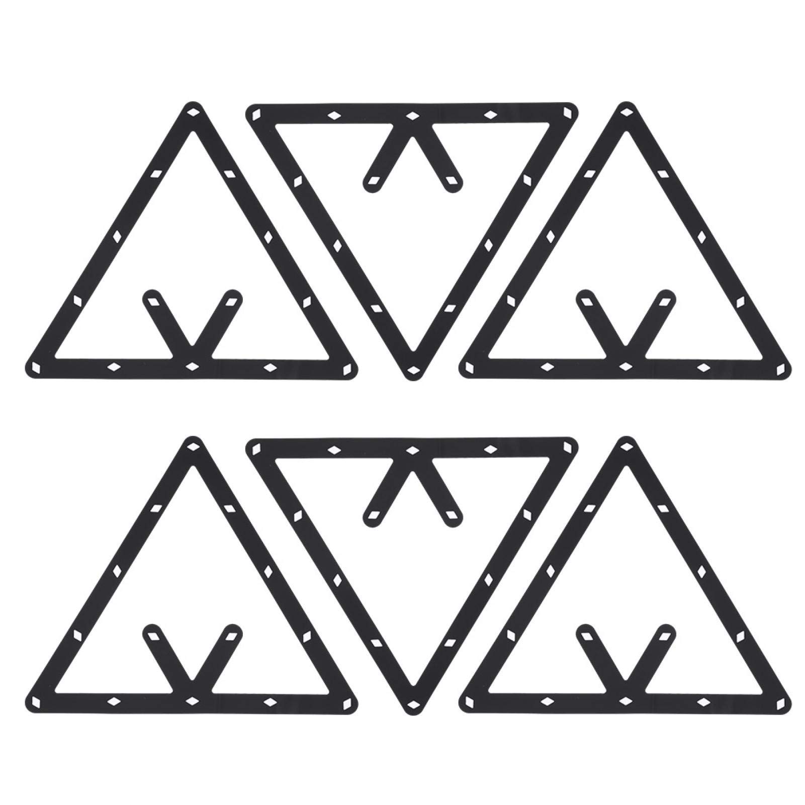 Demeras 6PCS Biliardo Foglio Biliardo Triangolo Cue Rack Tavolo Palla da Biliardo Carta Tavolo da Biliardo Stecca da Biliardo Accessorio per Snooker Biliardo