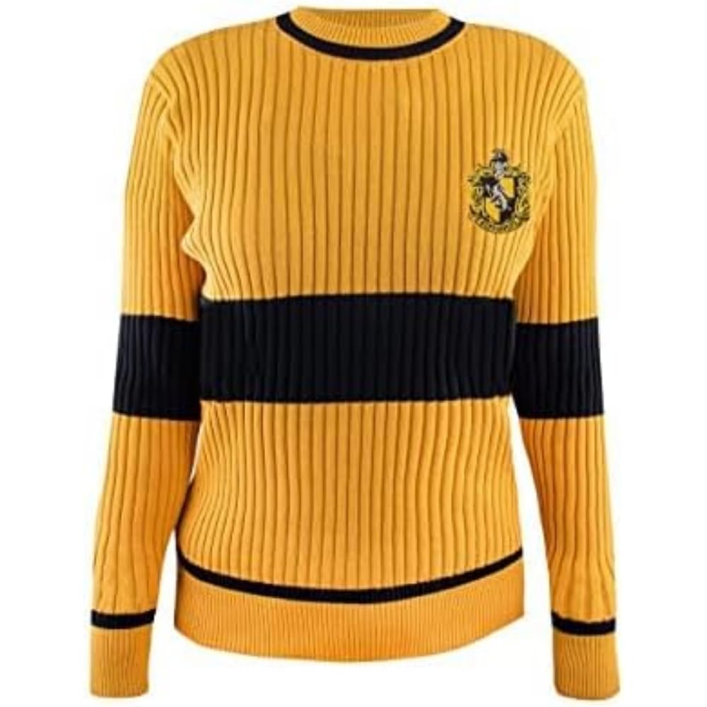 Cinereplicas Harry Potter - Quidditch Sweater Gryffindor/Slytherin/Ravenclaw/Hufflepuff - XS/S/M/L/XL - Offizielle Lizenz