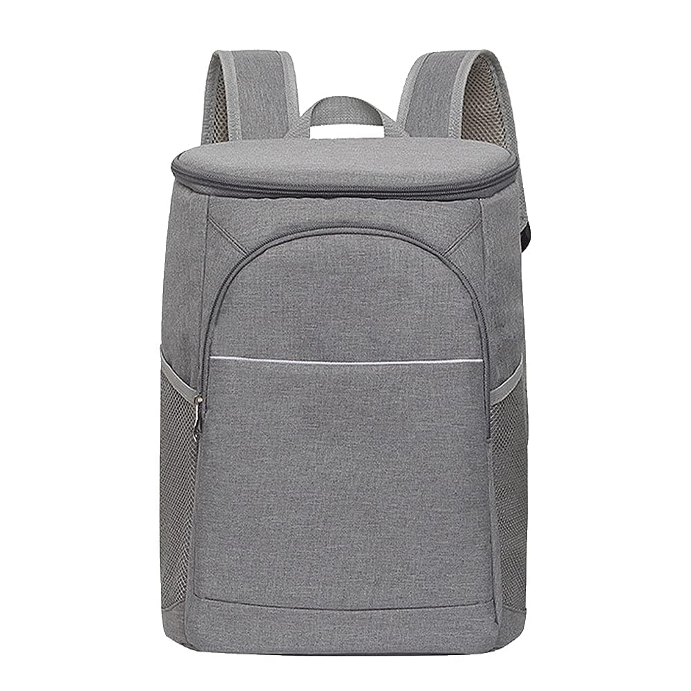 Doppeldecker weicher Kühlrucksack mit hartem Innenfutter, Wärmedämmtasche Oxford wasserdichte Lunchbox Isoliertasche Leichter Rucksack für Camping BBQ Familie Outdoor-Aktivitäten