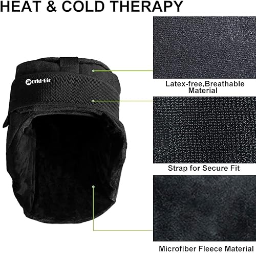 Miniatura 6 de WORLD-BIO Gorro de alivio de migraña con paquetes de hielo de gel reutilizables, tapa calmante para alivio del dolor de cabeza para tensión y