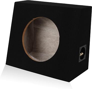 Single 10" Subwoofer Angled Truck or Hatchback Box Enclosure