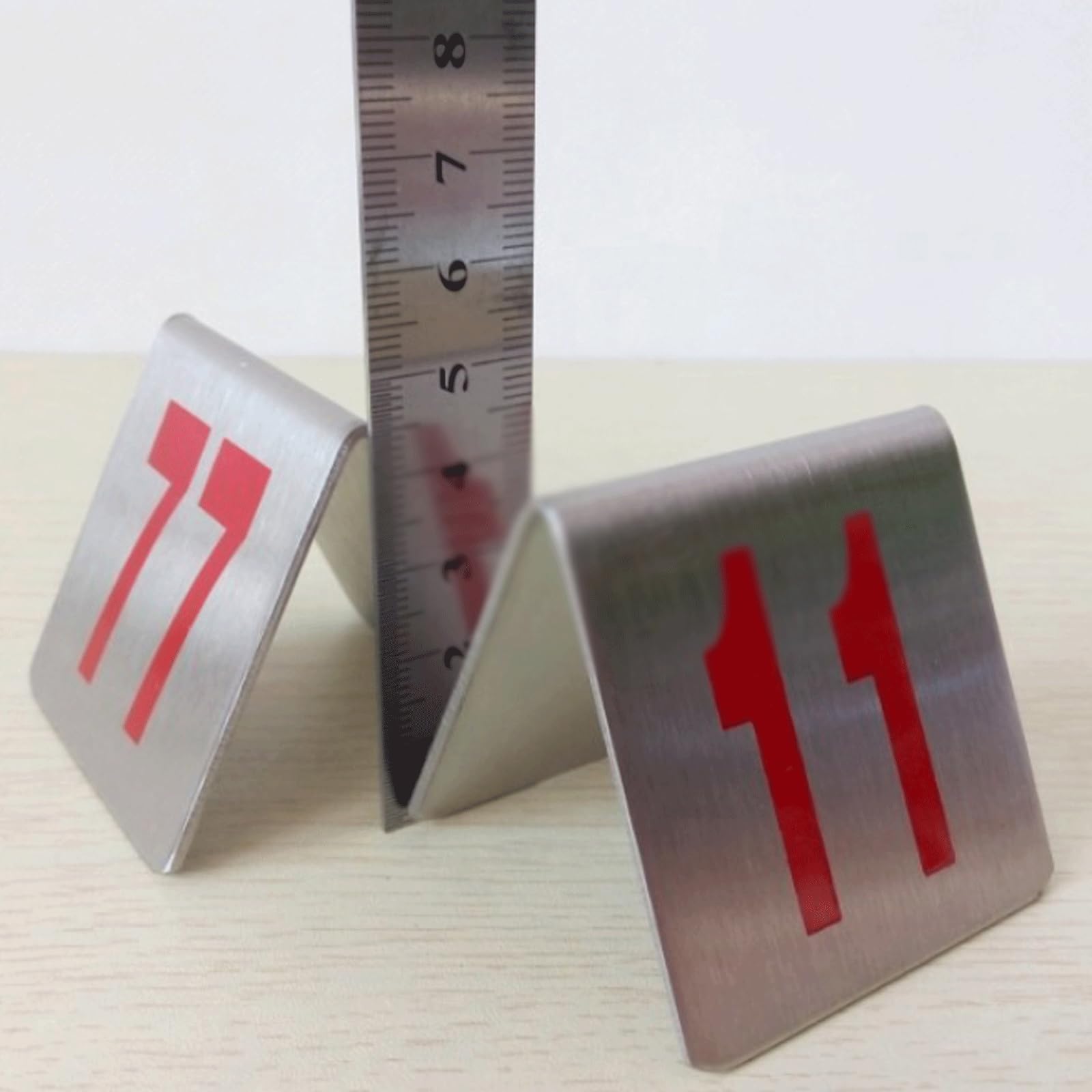 Tarjetas de Mesa de Restaurante de Metal, Soporte para menú de Mesa, Soporte para números, Soporte poporte para Tarjetas de Mesa, Sentarse, señal de Comida, Etiqueta para Notas