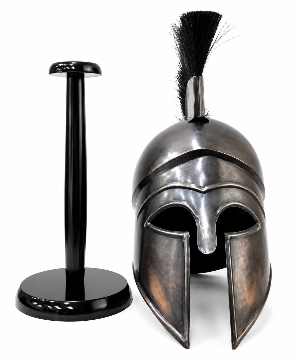 Medieval Spartan Greek Corinthian Helmet Halloween costumes with Stand