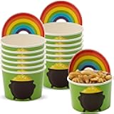 Fun Express St. Patrick’s Day Pot of Gold Disposable Paper Snack Cups - 12 Ct