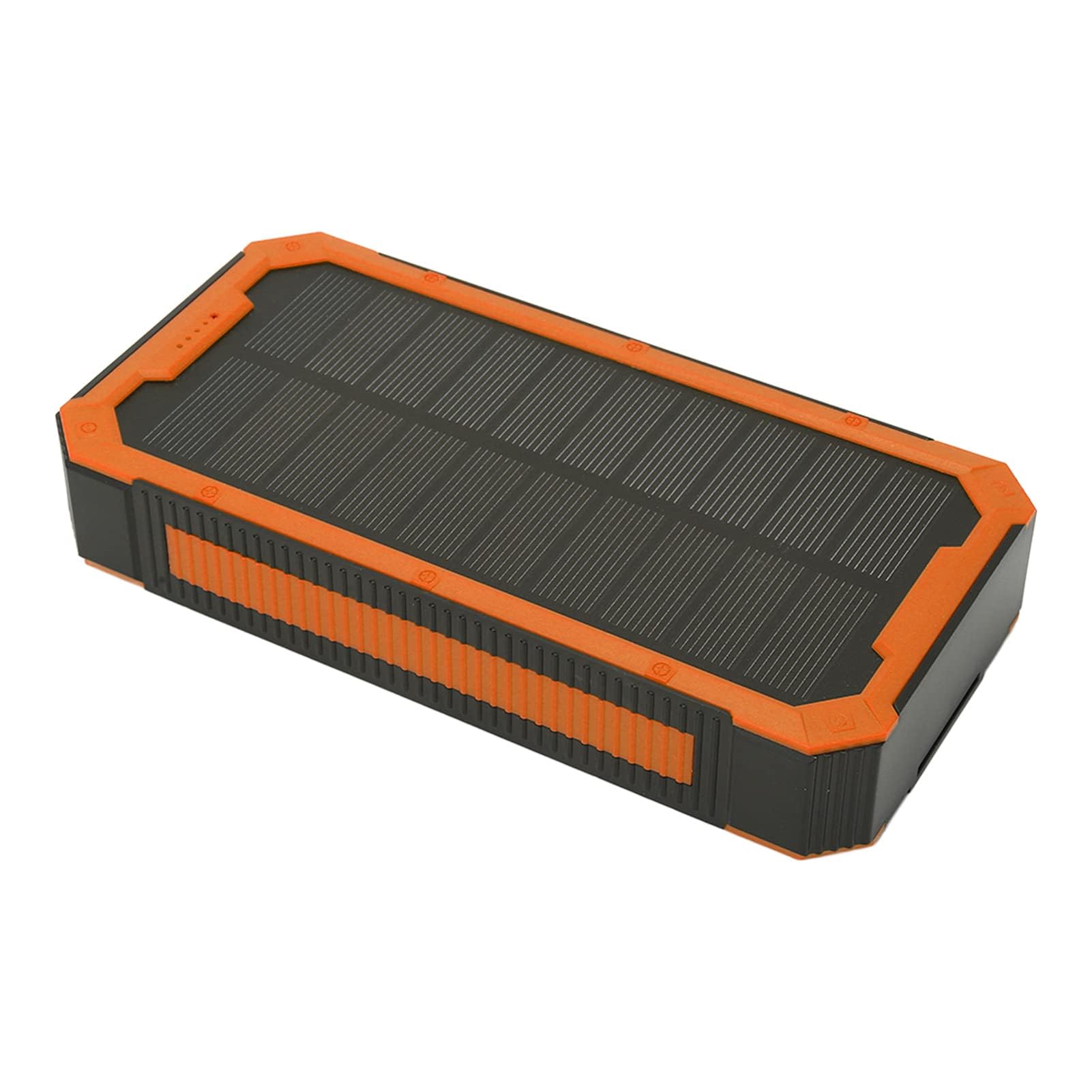 Ejoyous Solar PowerBank 36800 MAH, Przenośna ładowarka ładowarki Słonecznej z 36LEDS Urządzenia ładujące Słoneczne z Obciążeniem Bezprzewodowym Szybkiego ładowania 36 LED Wyjściowych dla (ORANGE)