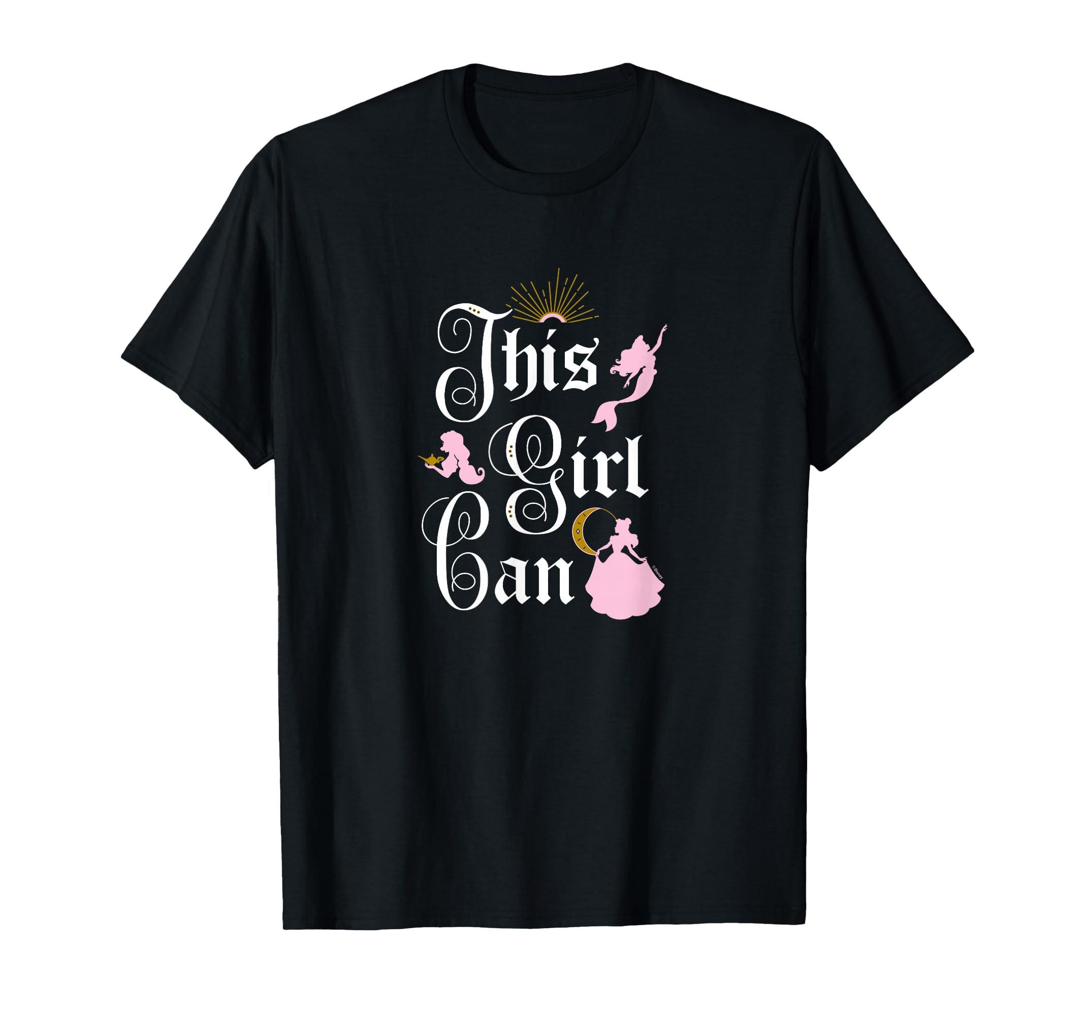 T-shirt Disney Princess This Girl Can idéal pour vos sorties décontractées et moments détente - 2