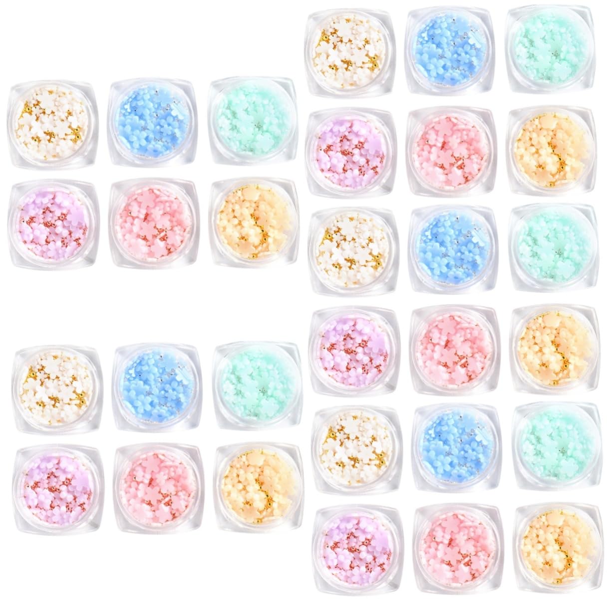 FRCOLOR Charms De De Résine Pour Nail Art Boîtes De Décorations Manucure Accessoires Pour Et Petits Doigts
