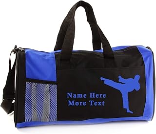 KishKesh Personalized Kids Sport Duffel Bag – Ideal for Martial Arts, Gym, Travel, Training & Workout for Male – Durable, ...