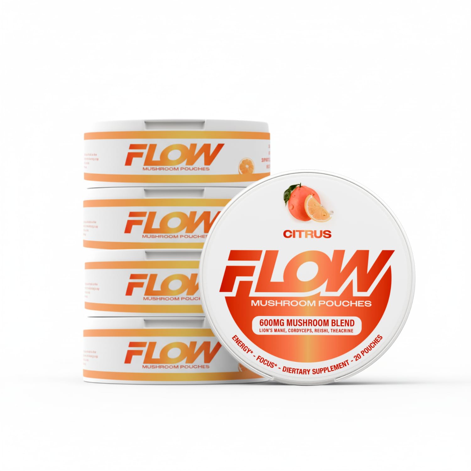 Amazon.com: Flow Pouches Mushroom Nootropic Pouches - 600mg
