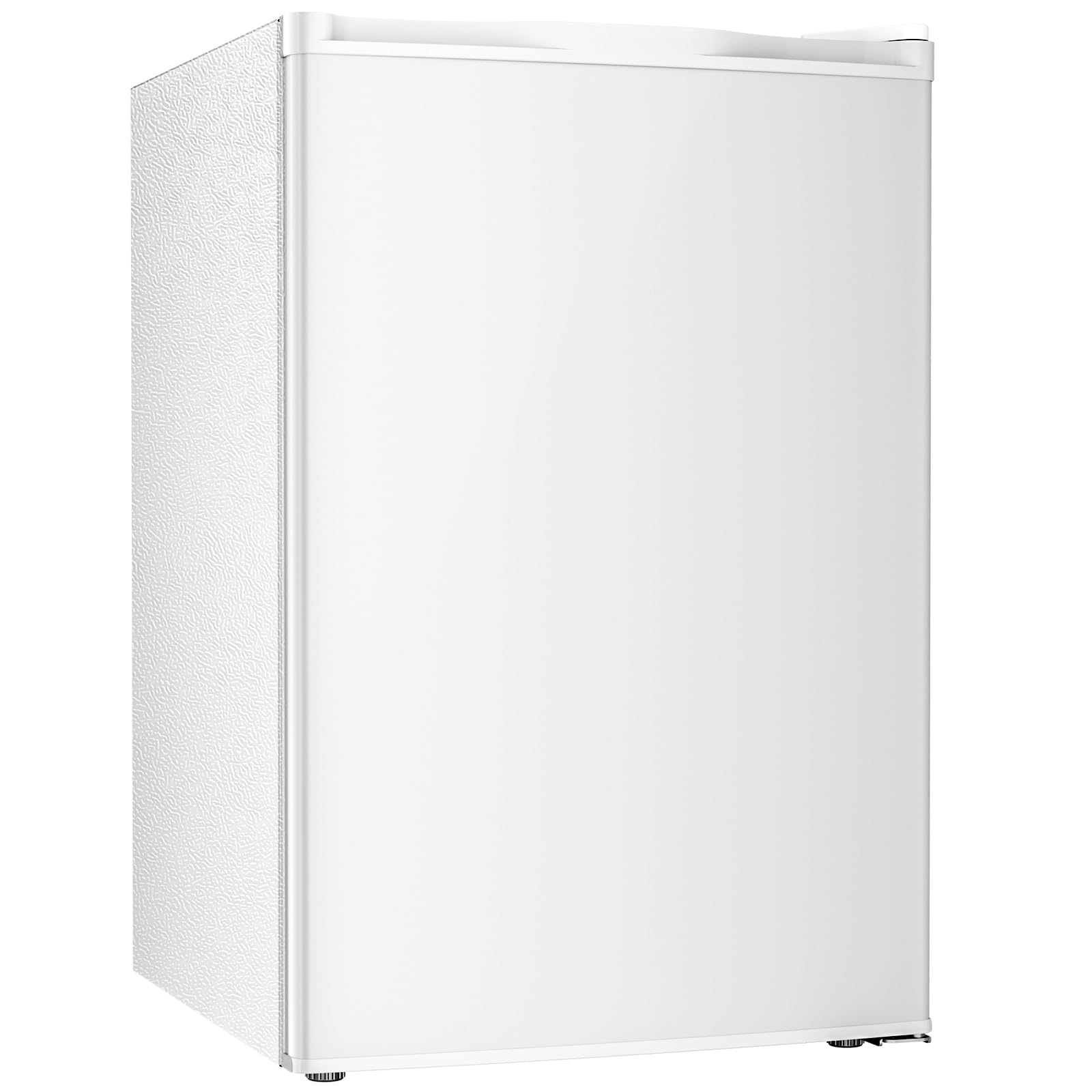 Antarctic Star 4.5 Cu.Ft Compact Refrigerator with Freezer,Mini Fridge Single Door with Adjustable Thermostat,Removable Glass Shelves for Apartment/Dorm/Office,WHITE