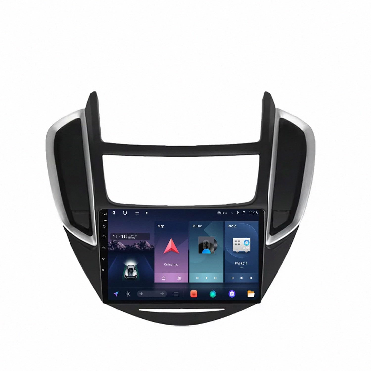 Bezprzewodowy Ekran Apple Carplay Android Auto dla Chevrolet Trax 2014-2016 Przenośny Ekran Dotykowy Apple Carplay, Nawigacja Gps/Sterowanie, 4 Rdzeń 1G+32G