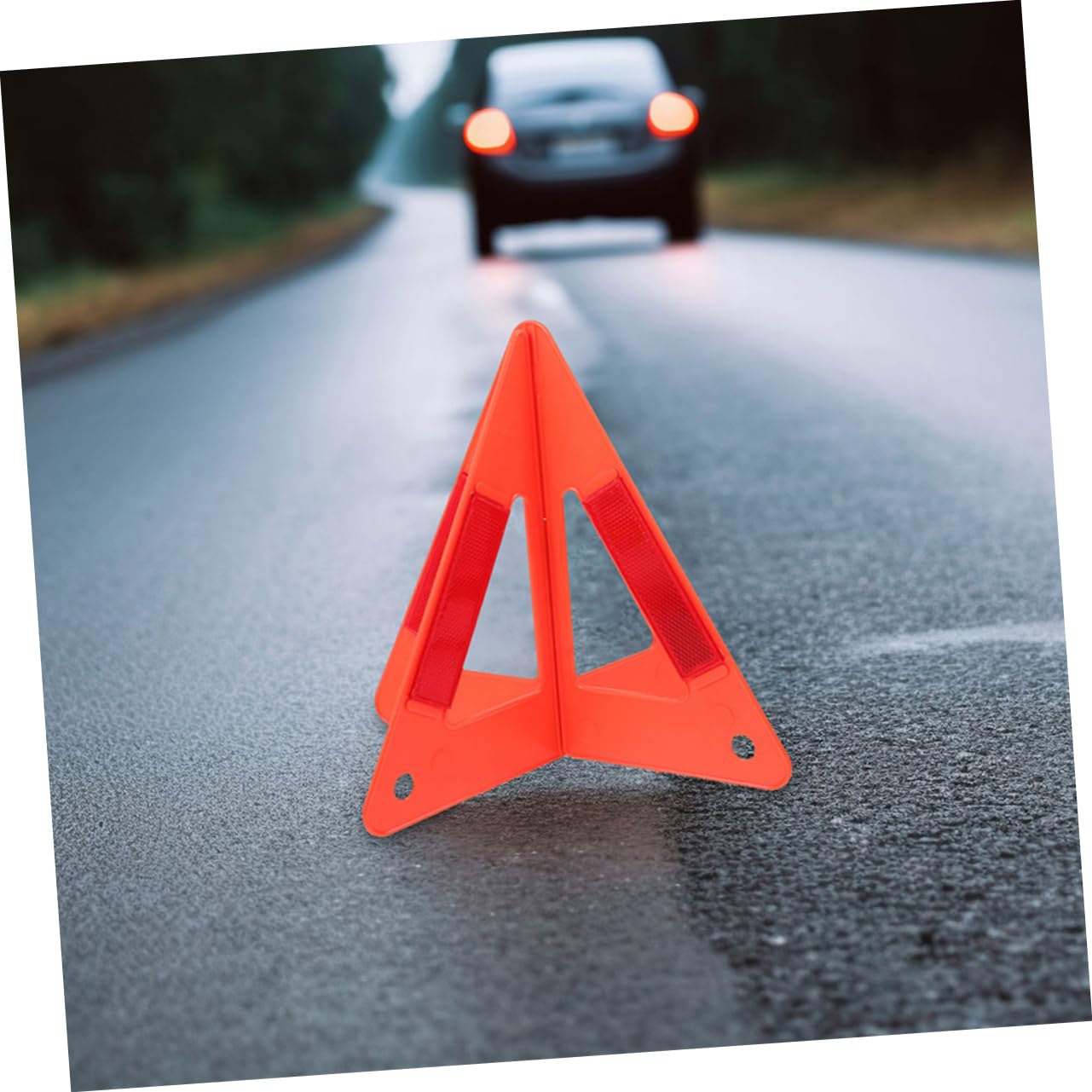 Cabilock 5pezzi Triangolo di Segnalazione per Auto Riflettente Triangolo di Emergenza per Veicoli Accessorio di Sicurezza Stradale Pieghevole Segnale di Avvertimento per Guida Notturna e Co