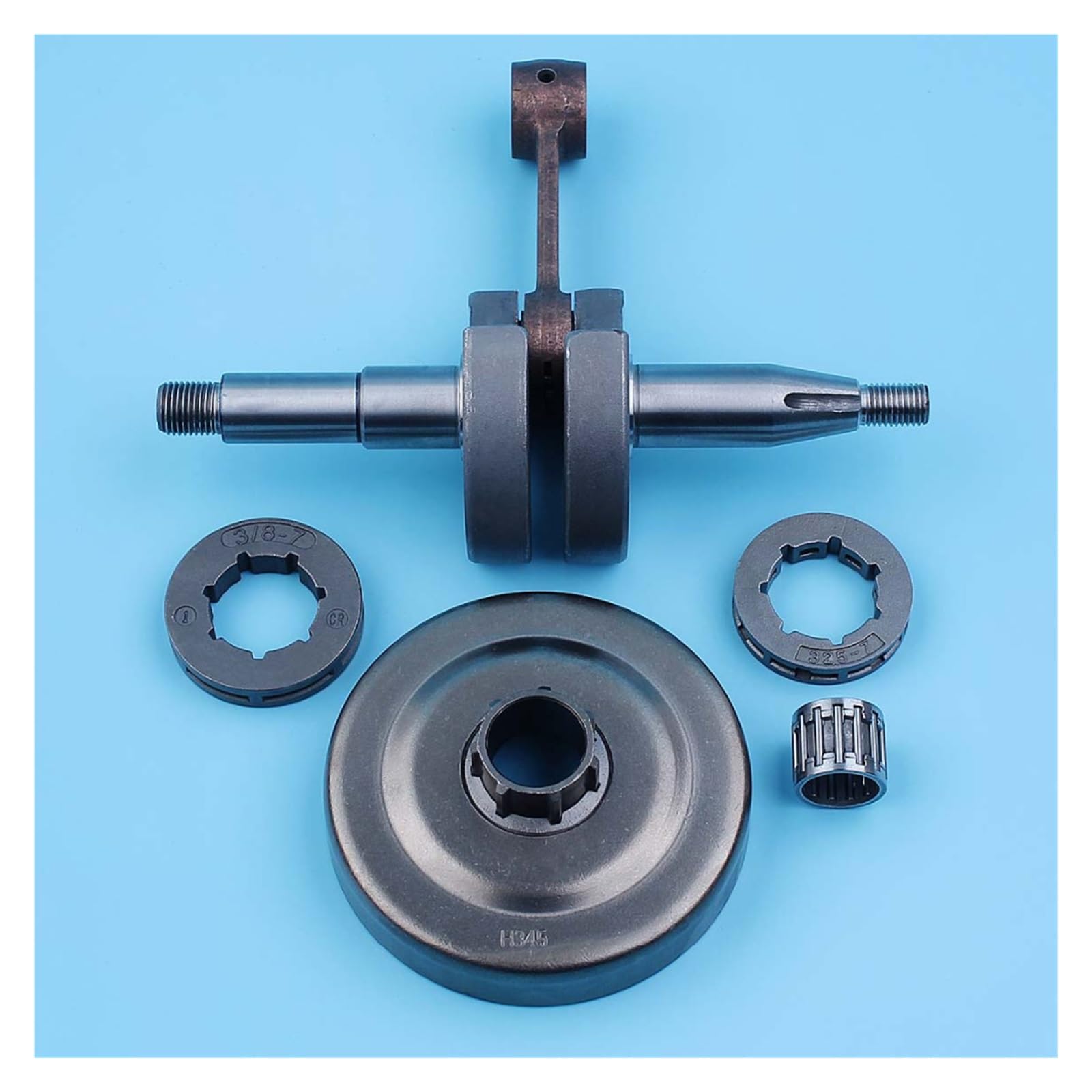 Cigüeñal embrague tambor rueda dentada llanta aguja cojinete Kit for Husqvarna 340 345 350 motosierra 503 85 80-71
