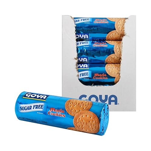 Goya Foods - Galletas María, sin azúcar, 7 onzas (paquete de 16)