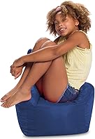 Vista 932 de Posh Creations Puf estructurado cómodo para jugar, leer y ver la televisión, Malibu Lounge, tela de lona para colorear, criaturas