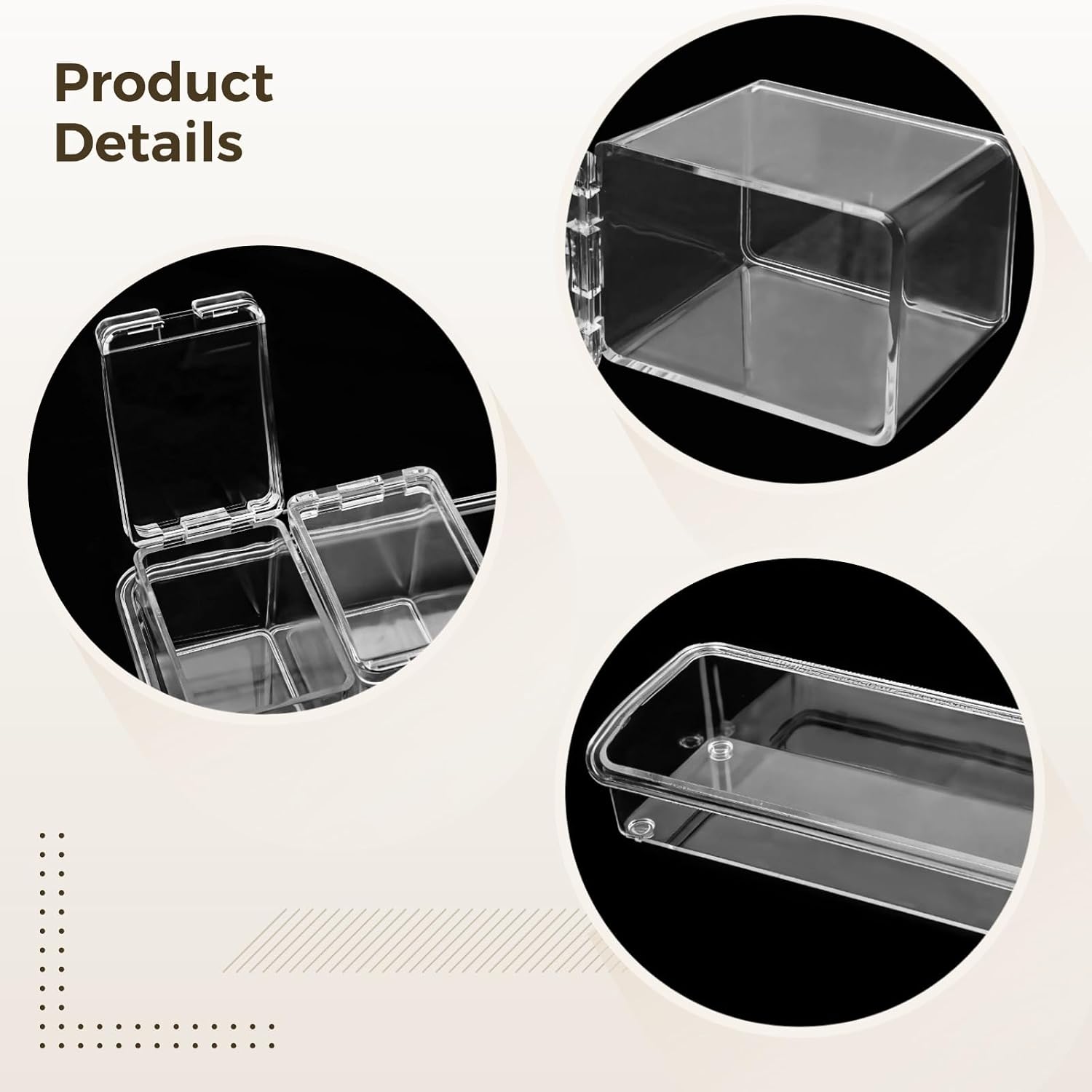 2 Pcs of 4-Compartment Spice and Topping Containers Set with Spoons, Clear Plastic Storage Boxes for Condiments, Ice Cream Toppings, and Seasonings, Leak-Proof and Dust-Free