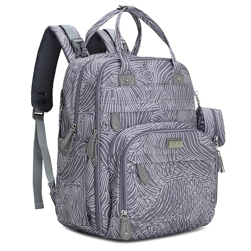 BabbleRoo Pañalera Mochila - Bolso de Viaje para Artículos Esenciales del Bebé - Mochila Multifunción Resistente al Agua para Pañales, Bolso de