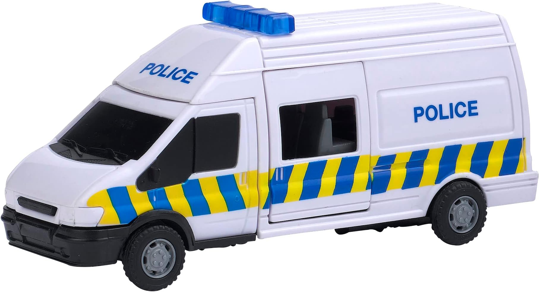 MOTOR ZONE from Peterkin | Police Rapid Response Van Toy Vehicle | 15.5cm Police Van with siren sounds, opening door and free wheel action | 1:48 Scale | Diecast Vehicles | Ages 3+