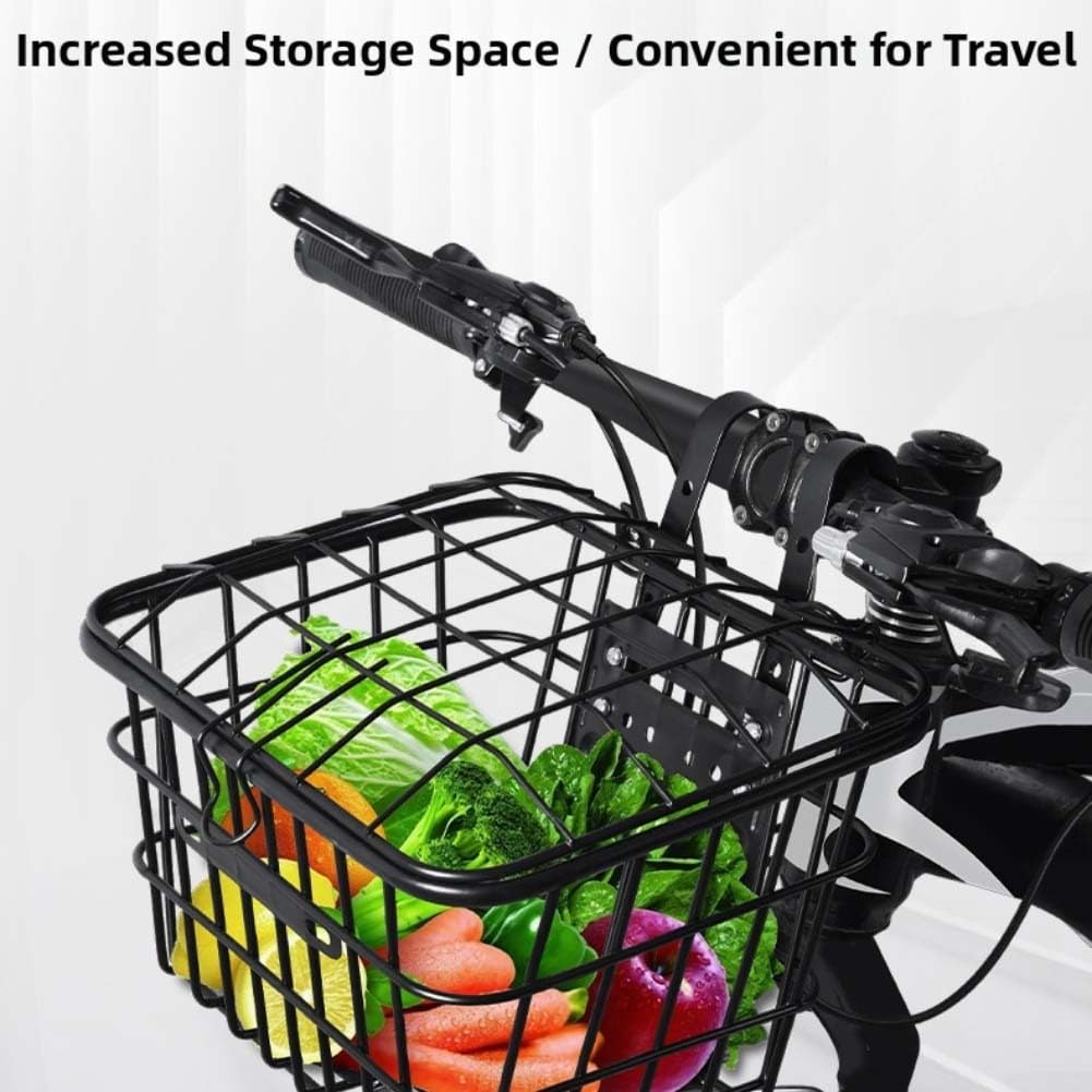 Cesto Bici Anteriore Ferro 27cm con Coperchio