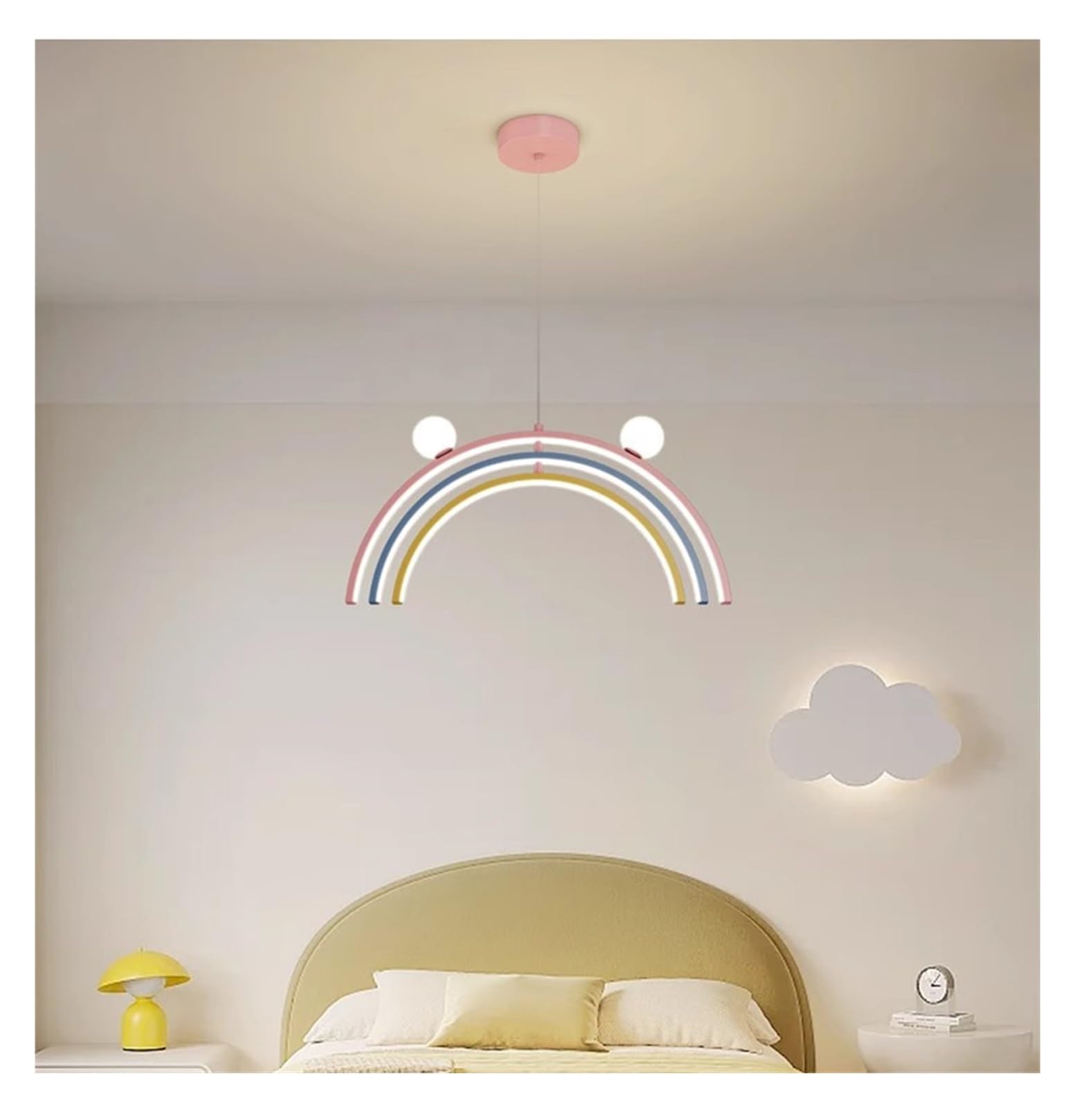 Lustre arc-en-ciel enfant idéal pour une chambre de princesse lumineuse