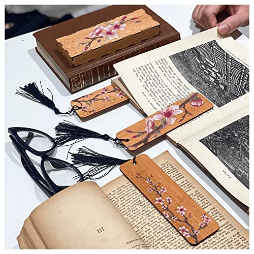 T4s-Cherry-Blossom-Flower-Wood-Bookmark-Set-3-Bookmarks-for-Women-Men-Kids-Book-Lovers-Wooden-Bookmarks-for-Reading-Book-Markers-for-Women-Men-Women-Kids-Teachers-Birthday-Mothers-Day-Present