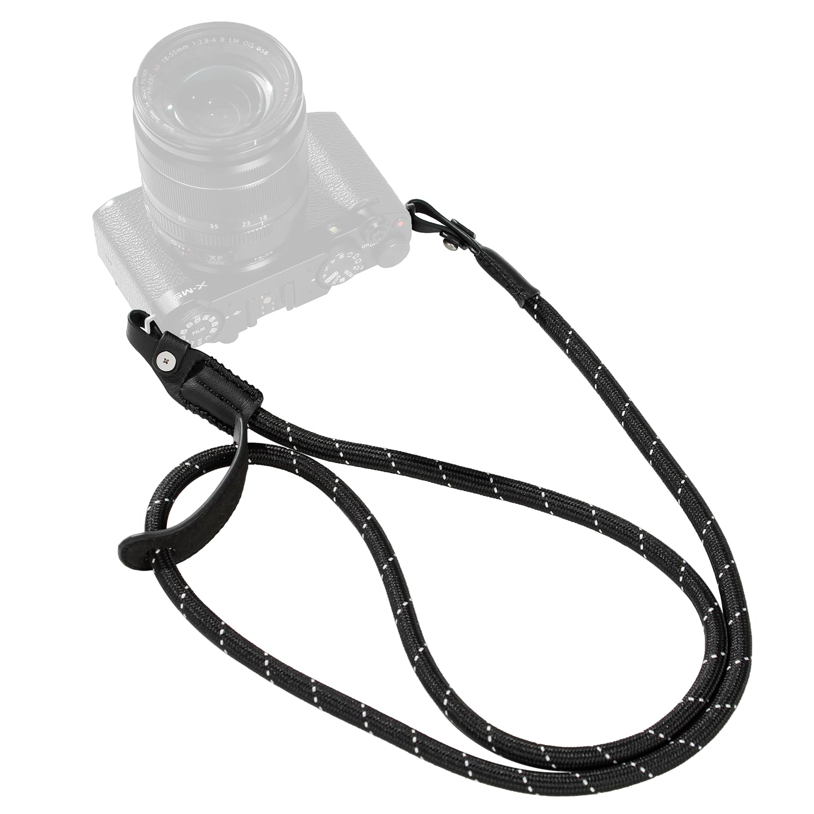 Tracolla Per Fotocamera SMALLIRG - Regolabile, In Pelle E Nylon, Verde - Foto 5