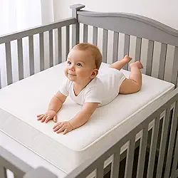 Colchão Berço Chiqueirinho 100cm x 70cm x 10cm com Um lado Impermeável Proteção Anti-ácaros, Densidade Alta