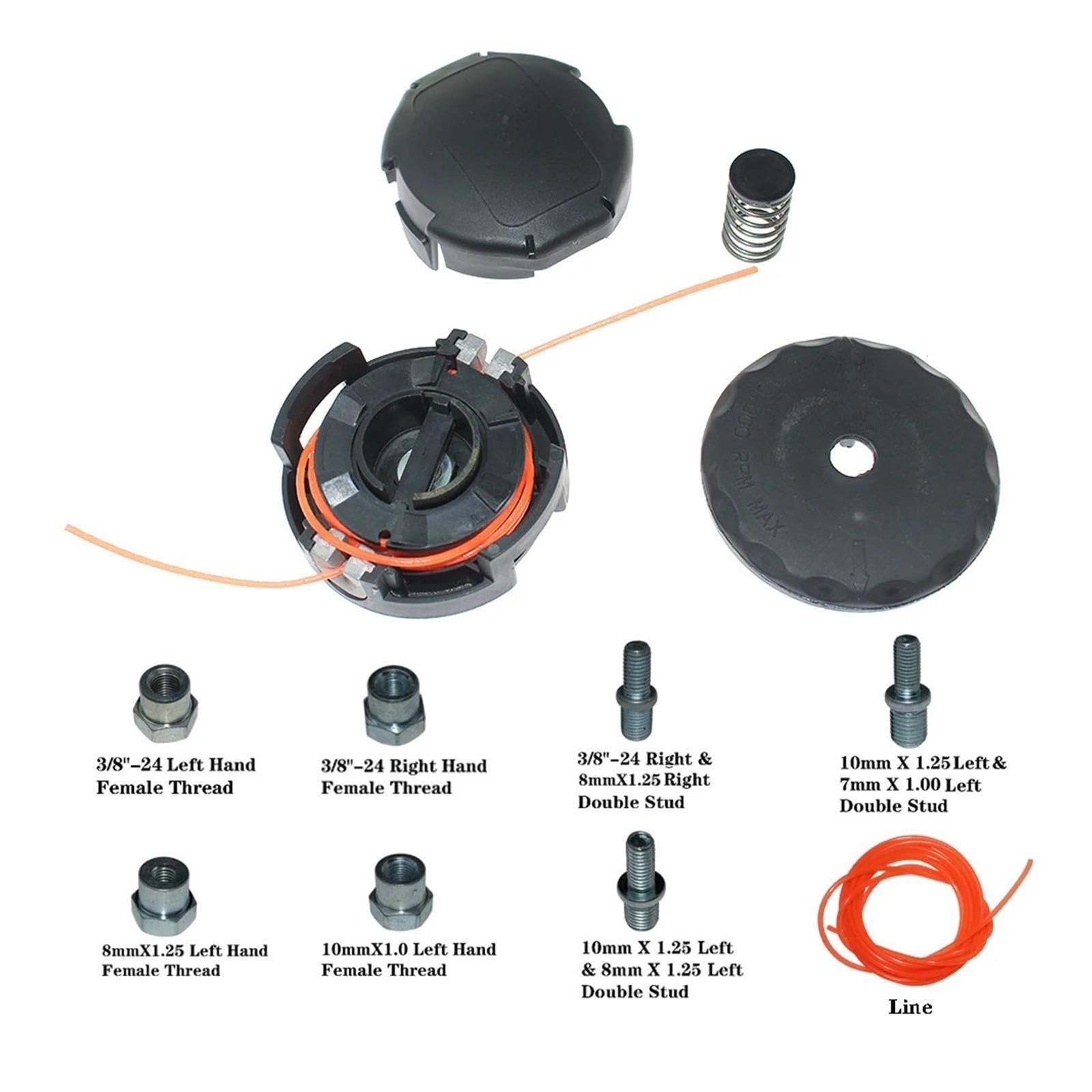 Cabezal De Corte De Repuesto Con Rosca Hembra, Speed-Feed 375S 400S 500S, Compatible Con Hitachi, Metabo, Tanaka TCG22EAS TCG22EAP TCG24EBD TCG27EBD