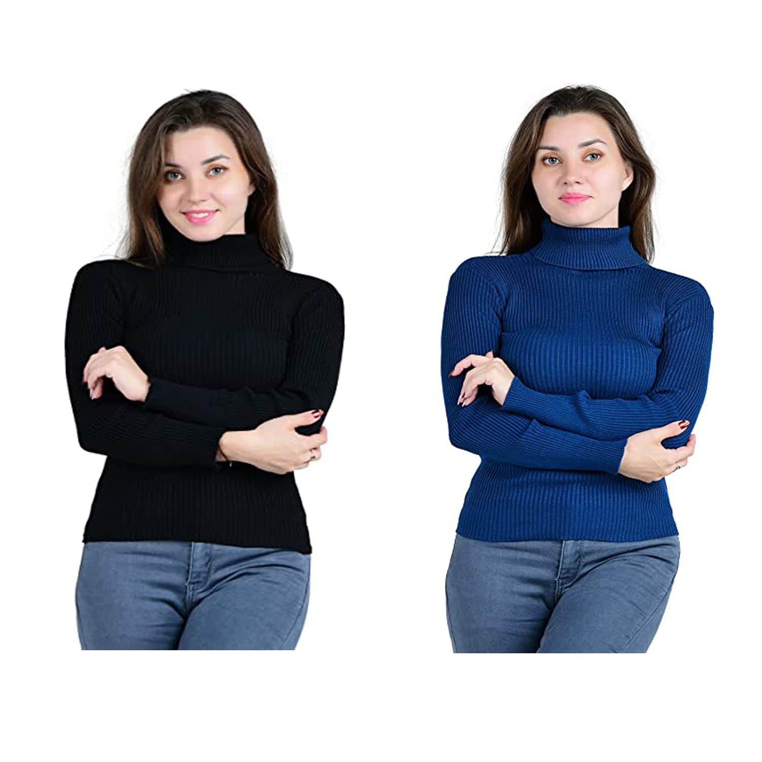 r lon RZLECORT Ribbed Sweatshirt Casual Wear Highneck/Full Sleeves Tops for Women and Girls-picture-39