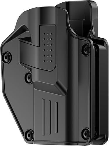 Miniatura 9 de Universal Gun Holster fit Full-Size, Compact, Subcompact Pistols, Adjustable RetentionCant OWB Tactical Holster Compatible with