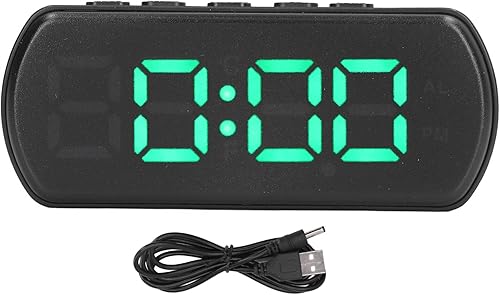 Reloj despertador digital, reloj despertador digital con temperatura de repetición de 12 24 horas, pequeño reloj electrónico de escritorio con