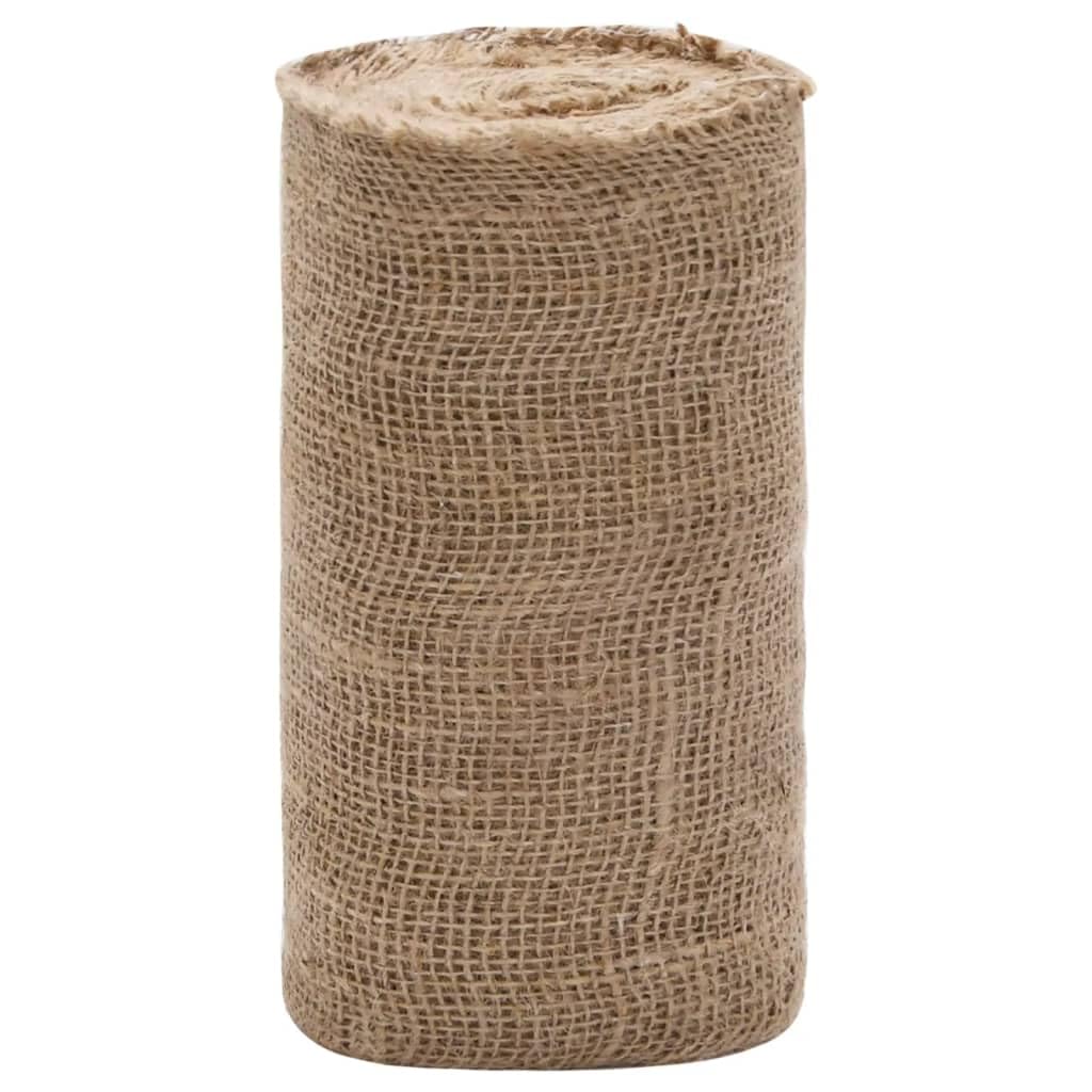 Tkanina jutowa, 25 m x 25 cm, towar z rolki, bieżnik na stół, do majsterkowania, dekoracji, na wesele, do ogrodu, florystyki, materiał dekoracyjny, towar sprzedawany na