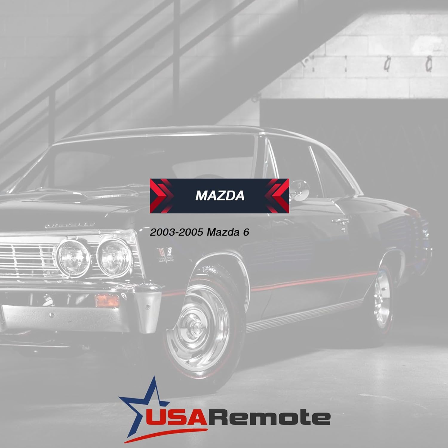 Car Key Fob Keyless Entry Remote fits Mazda 6 2003 2004 2005 (KPU41805, 41805, 4238A-12076), Set of 2