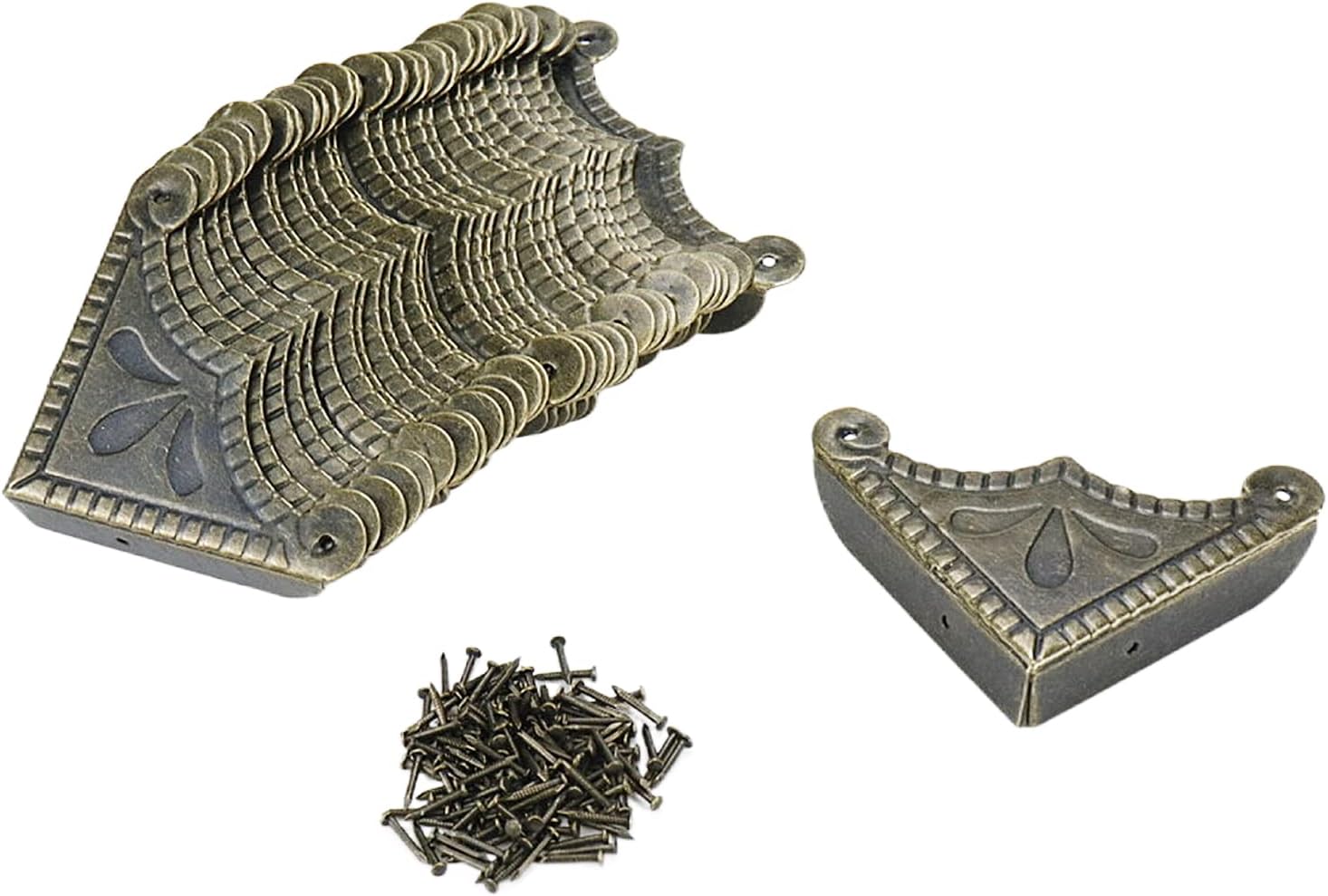 Crapyt Decorative Furniture Corner Protector Metal Edge