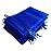 Pimuza Pack of 100 5x7 inch Gift Wrap Bags Royal Blue, Organza Sheer Fabric Sturdy Material, Drawstring Organizer for Baby Shower Favor, Celebration, Church, Rose Petals, Cosmetic, Ring, Earring,Watch
