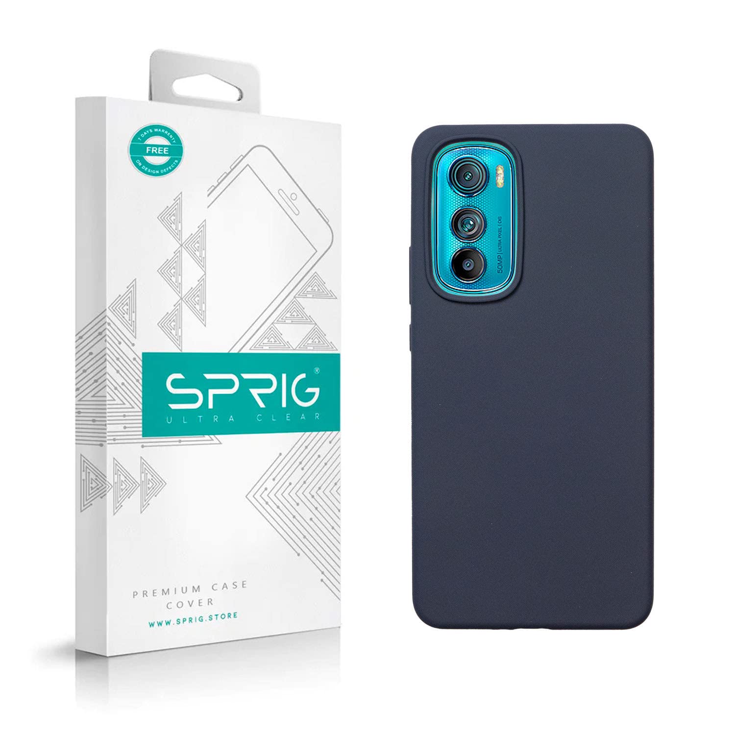 SPRIG Liquid Silicone Back Cover Back Case for Moto Edge 30, Shock Proof, Dust Resistant, Raised Edge Bumper case Protection for The Mobile Display (Midnight Blue) (B0BBGSD8VV) Amazon Price History, Amazon Price Tracker