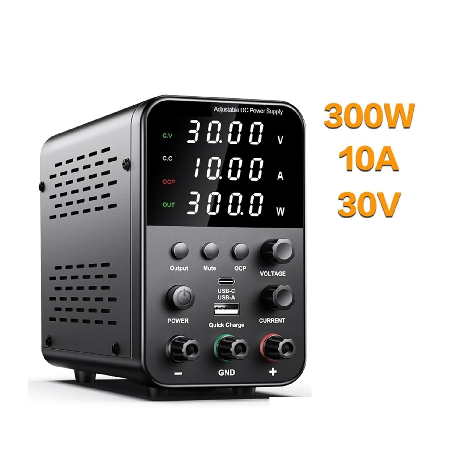 Regulowany zasilacz laboratoryjny z 4-cyfrowym wyświetlaczem LED do prac elektronicznych, moc wyjściowa 150 W/300 W/320 W/360 W(0-30 V 0-5A-01)