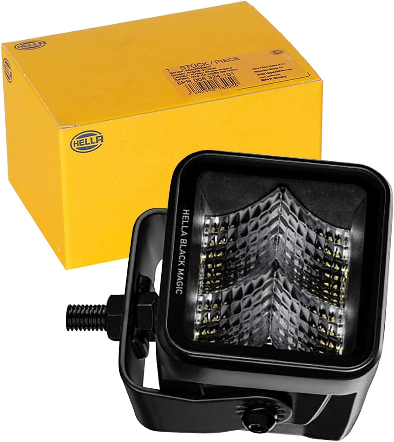 1FA 358 176-841 LED-Spotlight - Black Magic Cube 2.7'' - 12/24V - mounting/Bolted - Short distance lighting - Cable: 500mm - Plug: DEUTSCH plug