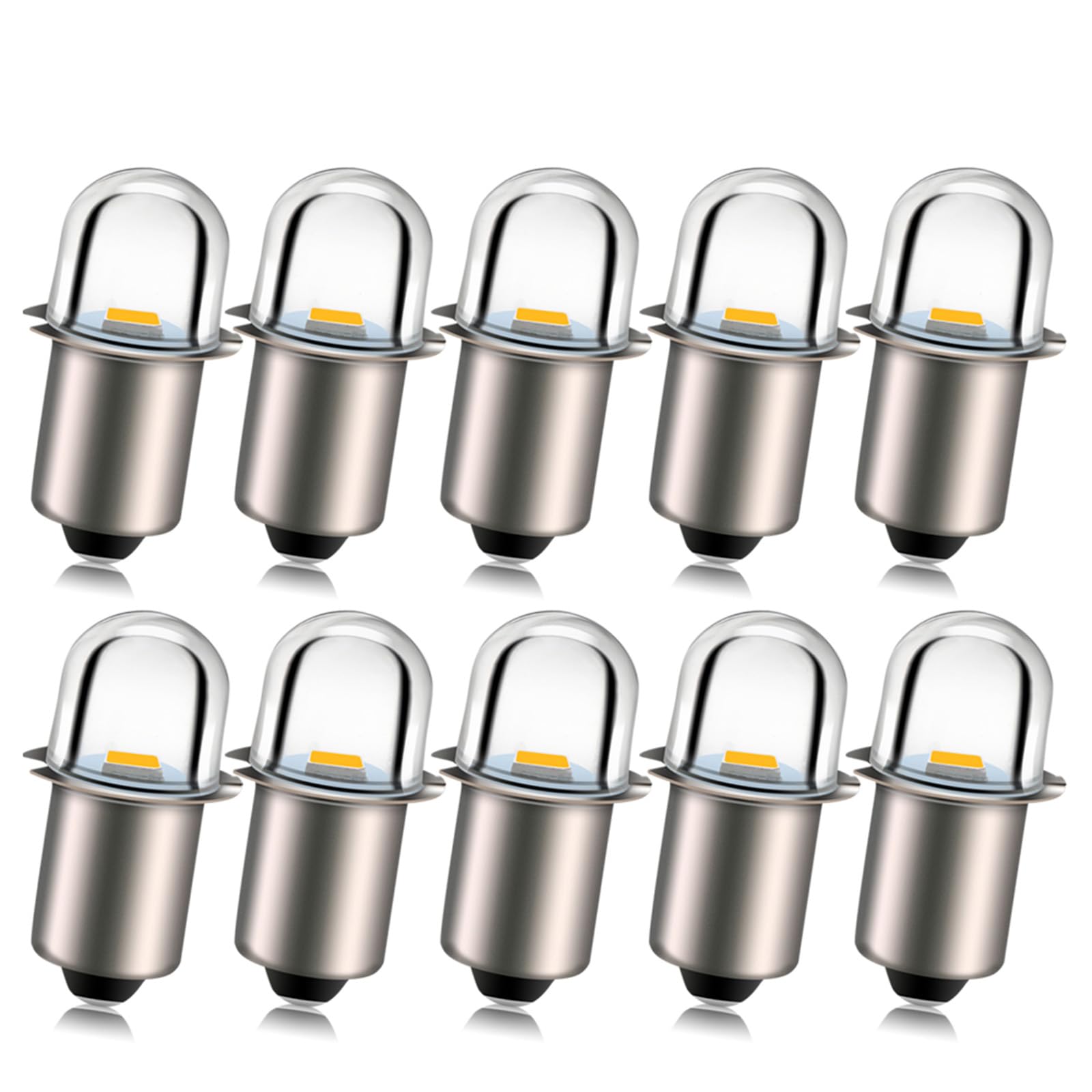 Ruiandsion LED zaklamp gloeilamp 5-30V P13.5S LED-lamp 6V 9V 12V 18V 19.2V 24V vervanging voor zaklamp lantaarn werk lamp, niet-polariteit (Pack van 1 Ruiandsion LED zaklamp gloeilamp 5-30V P13.5S LED-lamp 6V 9V 12V 18V 19.2V 24V vervanging voor zaklamp lantaarn werk lamp, niet-polariteit (Pack van 1