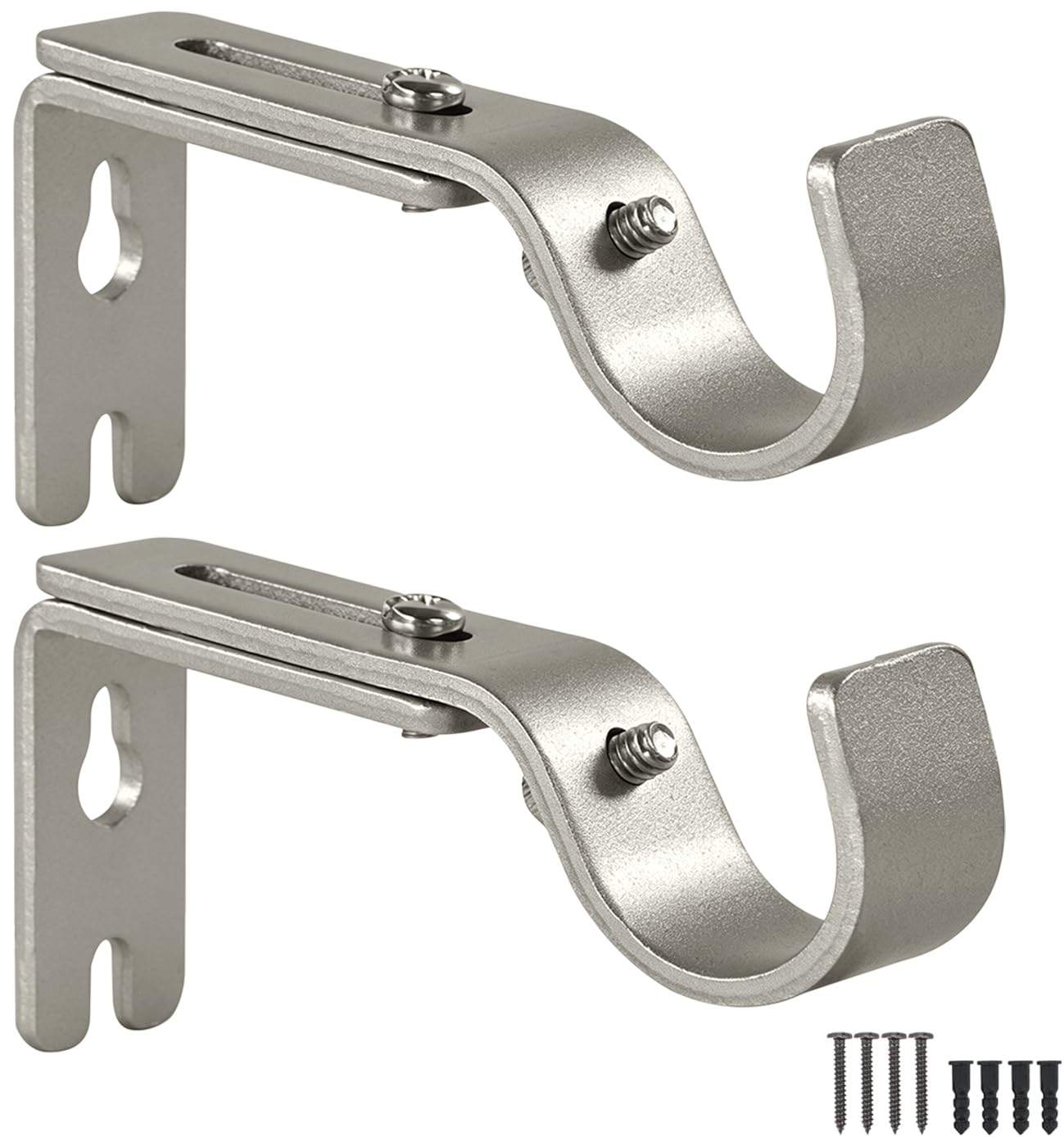 Curtain Rod Brackets - Adjustable & Durable -12
