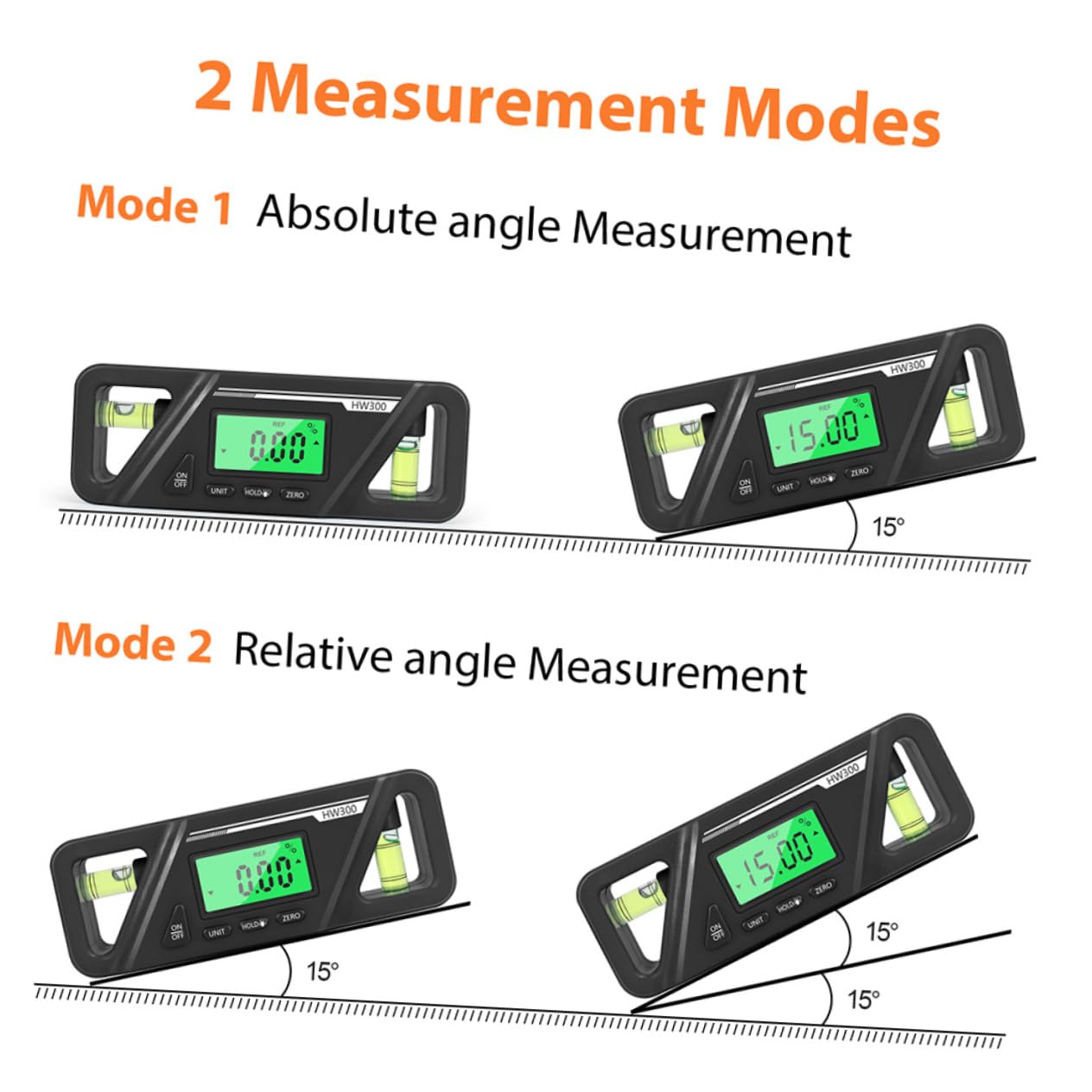 iplusmile 3pezzi Goniometro Digitale Con Livella Magnetica Strumento Di Misurazione Angolare Per Lavori Di Falegnameria e Installazione