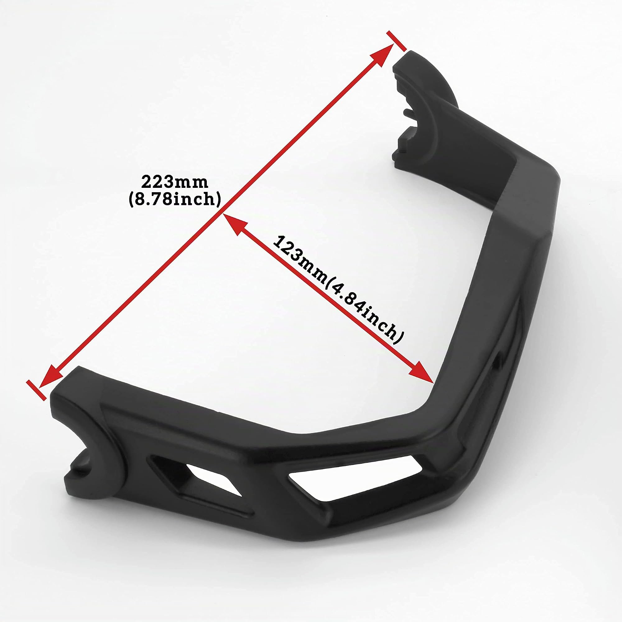 SAUTVS Kit de protège-Mains en Aluminium Noir pour Can-Am Ryker 600 900 Sport & Ryker Rally Edition Tous modèles (2 pièces, Remplacement #219400998)