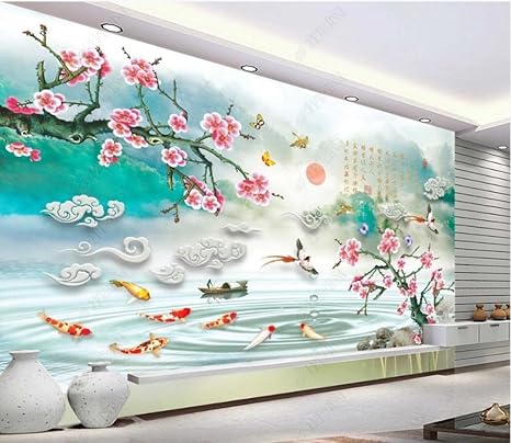 Amazon 新しい中国の梅の花のワンダーランドの風景風景北欧モダンなシンプルな壁紙壁画 3d カスタム壁紙 150cmx105cm 59 1x41 3inch 壁紙 Amazon 新しい中国の梅の花のワンダーランドの風景風景北欧モダンなシンプルな壁紙壁画 3d カスタム壁紙 150cmx105cm 59 1x41 3inch 壁紙