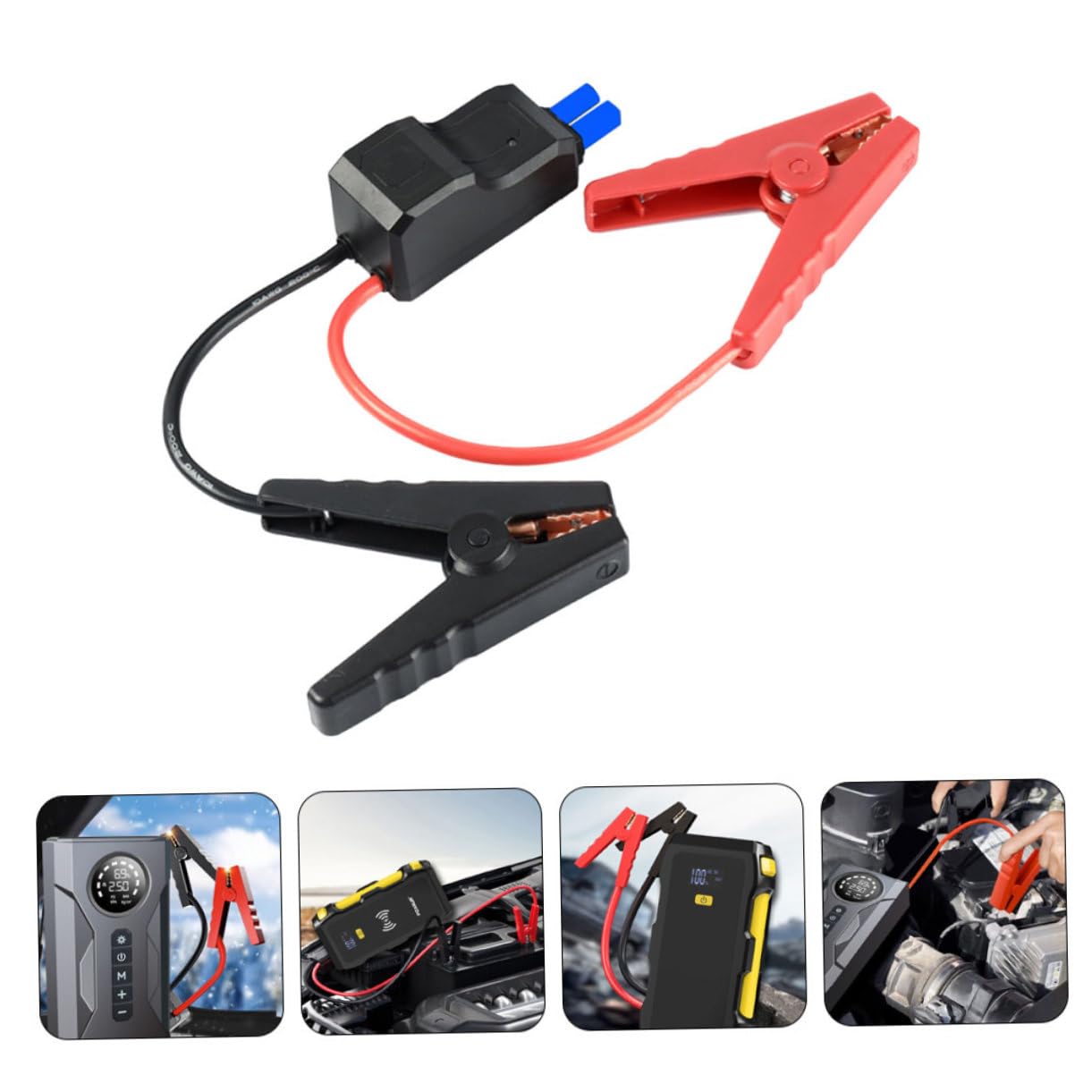 SOLUSTRE 5 Sztuk Kabel Rozruchowy Akumulatora Samochodowego Do Awaryjnego Wyposażenia Samochodowego Wytrzymałe Kable Rozruchowe Uniwersalny Przewód Zasilający Zasilacz Samochodowy Kabel