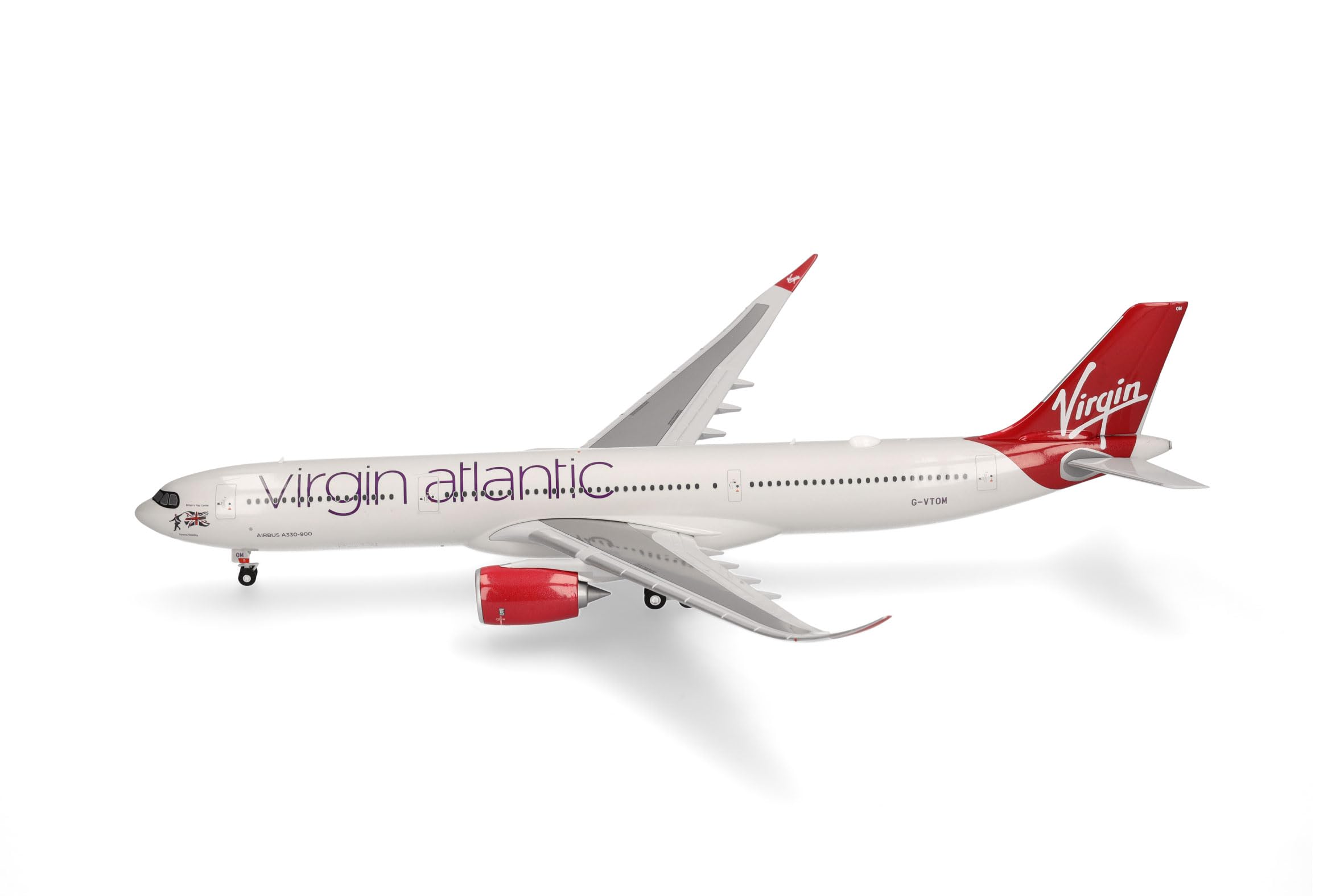 Herpa model samolotu Virgin Atlantic Airbus A330-900neo, miniatura w skali 1:200, model kolekcjonerski, bez podstawki, tworzywo sztuczne