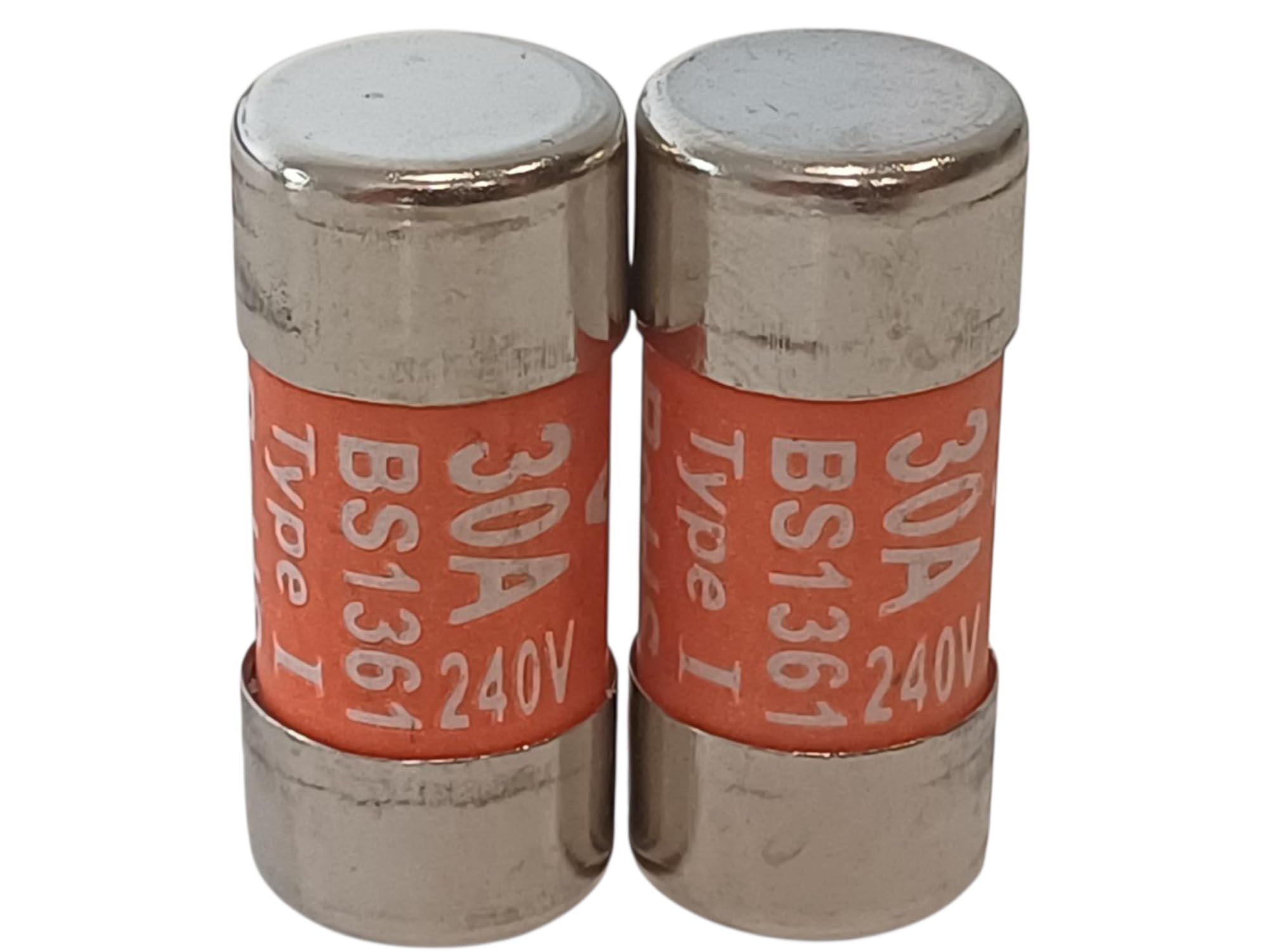 30A Consumer Unit Fuse, BS1361, 29mm x 13mm, for Cooker Shower and Ring Main Circuits. Pack of (2)