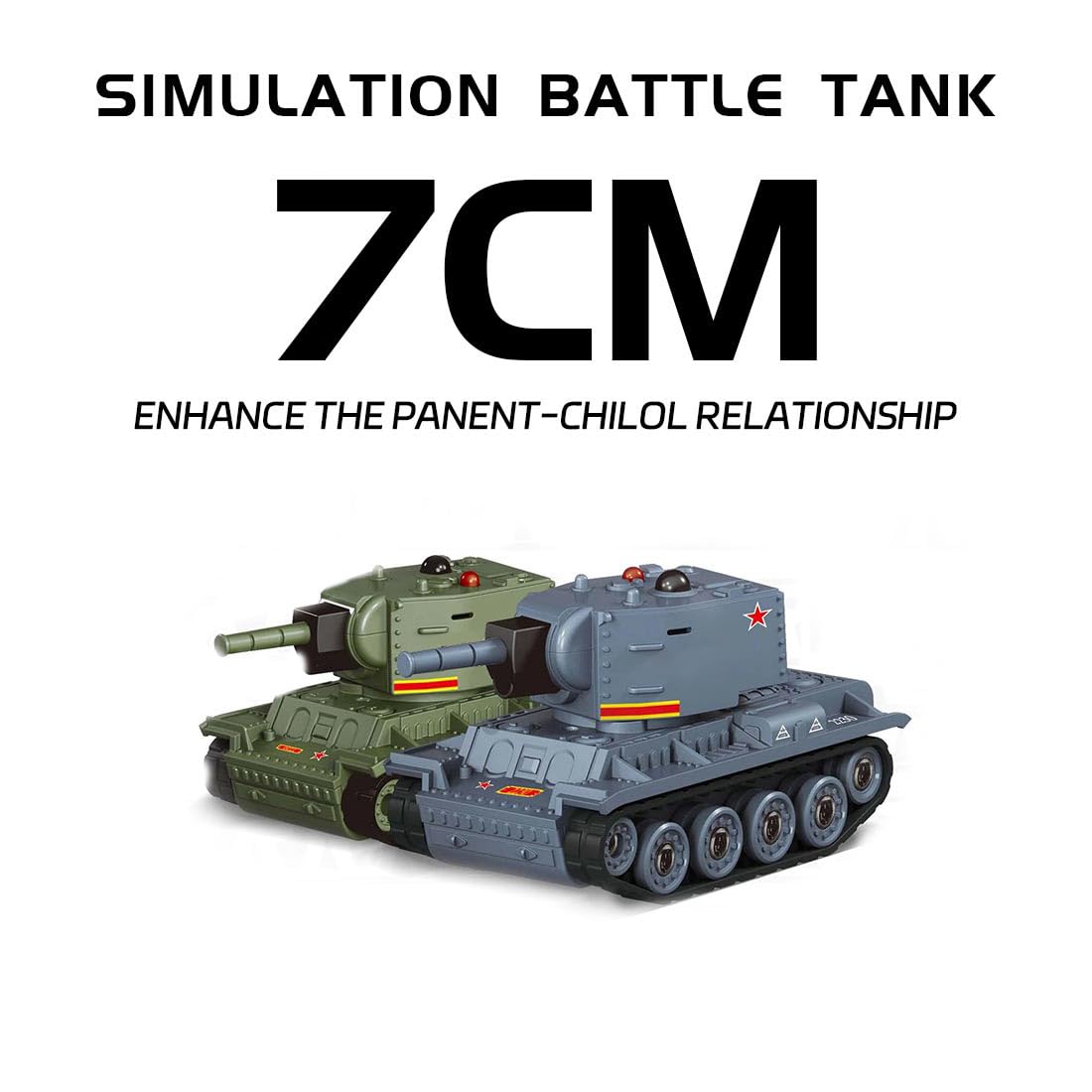 Réservoir télécommandé 1/64, mini char de combat RC 2,4 G avec mode de combat infrarouge, tourelle rotative et entraînement sur piste, pour adultes (gris)