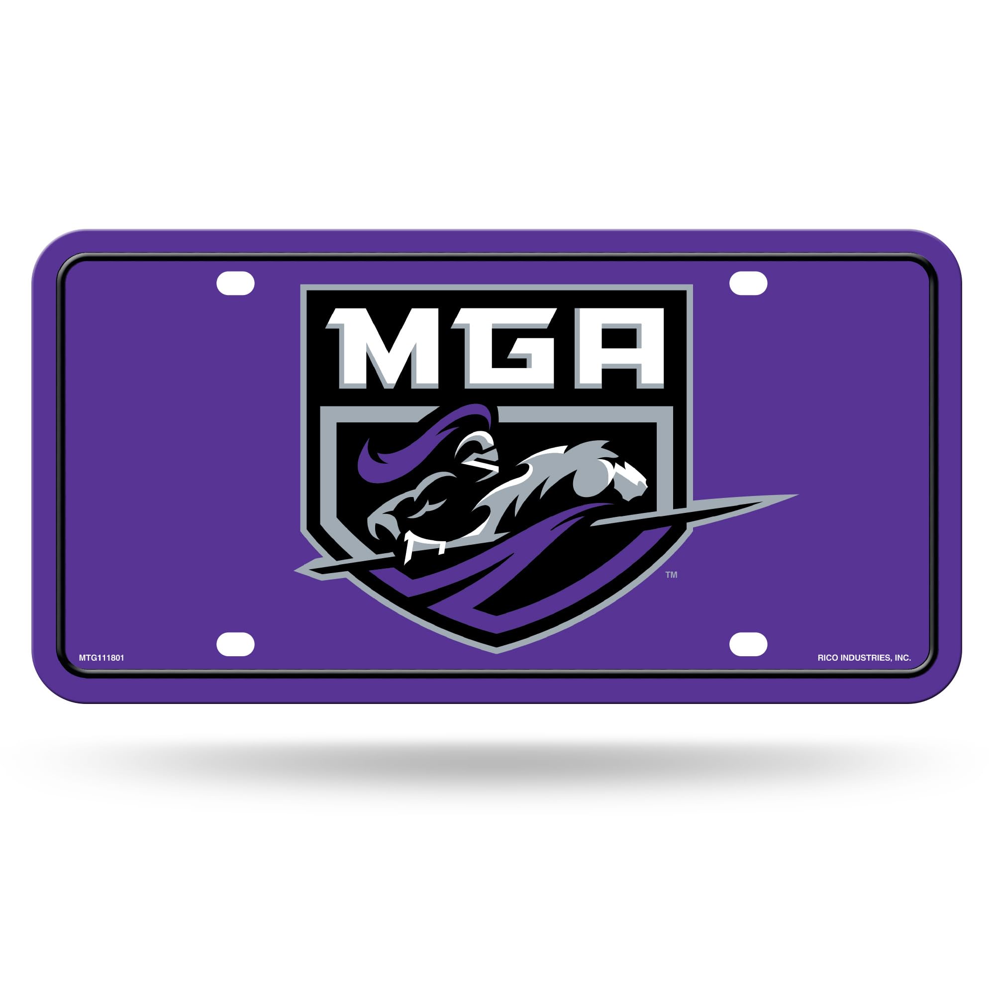 Rico Industries NCAA Middle Georgia State Knights Metal Auto Tag 6" - auto accessories | Mubboo