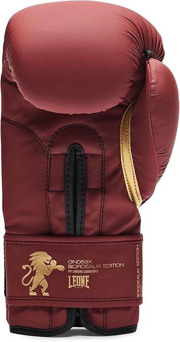 LEONE 1947 Guantoni Boxe Bordeaux - Con Stampe Dorate - Foto 4